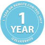 One year limited remote control warranty